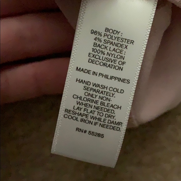 Express sleeveless lace tank- pink - Picture 7 of 7